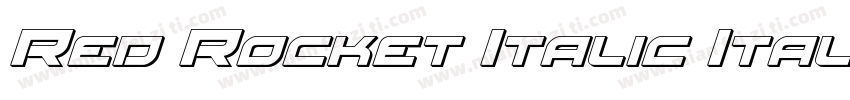 Red Rocket Italic Italic字体转换